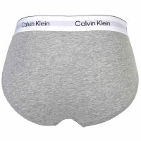 Calvin Klein Herren Slips, 3er Pack - Hip Briefs, Icon Stretch, Logobund Schwarz/Weiß/Grau S