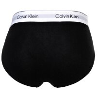 Calvin Klein Herren Slips, 3er Pack - Hip Briefs, Icon Stretch, Logobund Schwarz/Weiß/Grau S