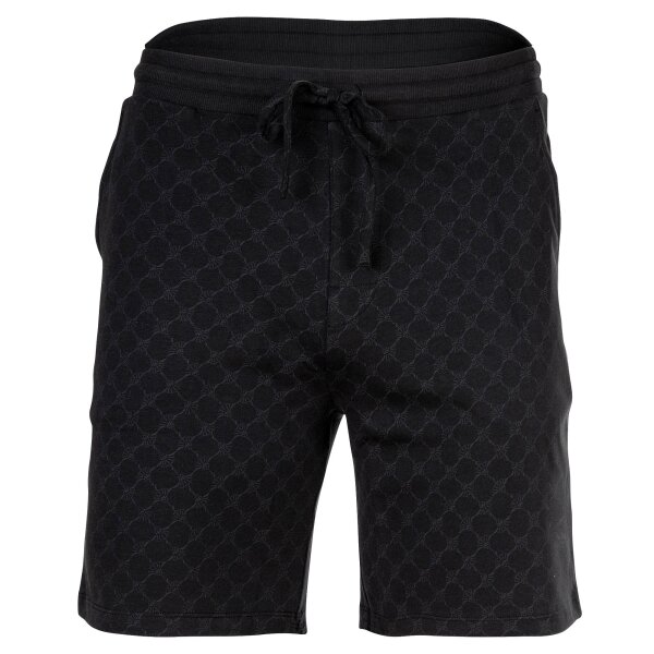 JOOP! mens sweatshirt shorts with all-over print – leisure, shorts, cotton stretch Black M (Medium)