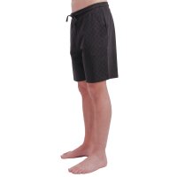 JOOP! Herren Sweatshorts mit Allover-Print - Leisure, kurze Hose, Cotton Stretch Schwarz M