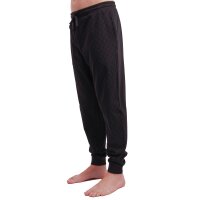 JOOP! Herren Jogginghose mit Allover-Print - Leisure, Jogger Pants, Cotton Stretch Schwarz S