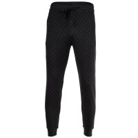JOOP! mens jogging trousers with all-over print - Leisure, Jogger Pants, Cotton Stretch Black S (Small)