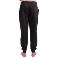 JOOP! mens jogging trousers with all-over print - Leisure, Jogger Pants, Cotton Stretch Black S (Small)