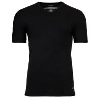 Calvin Klein Herren T-Shirt, 3er Pack - Icon Stretch, V-Ausschnitt, Mikrofaser Schwarz/Weiß/Grau S