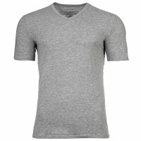 Calvin Klein Herren T-Shirt, 3er Pack - Icon Stretch, V-Ausschnitt, Mikrofaser Schwarz/Weiß/Grau S