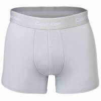 Calvin Klein mens boxer shorts, 3-pack -Trunks, Icon Stretch, logo waistband Blue/Grey/Red S (Small)