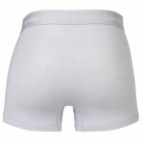 Calvin Klein mens boxer shorts, 3-pack -Trunks, Icon Stretch, logo waistband Blue/Grey/Red S (Small)