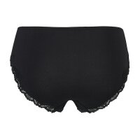 JOOP! Damen Panties, 3er Pack - Multipack, Briefs, Slip, Cotton Stretch, einfarbig Schwarz M