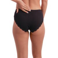 JOOP! Damen Panties, 3er Pack - Multipack, Briefs, Slip, Cotton Stretch, einfarbig Schwarz M