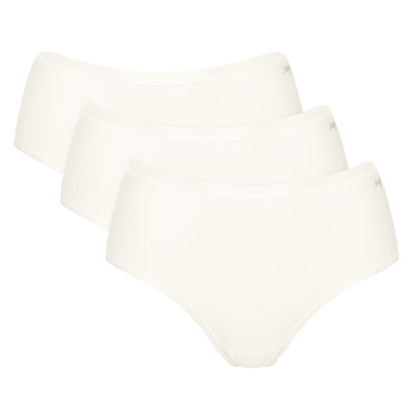Sloggi Women Briefs, 3-pack - GO Daily Cotton Midi 3P, pants, stretch cotton White S (Small)