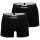 DSQUARED2 mens boxer shorts, 2-pack - Twin Pack Trunk, cotton stretch, logo waistband Black S (Small)