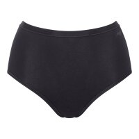 Sloggi Damen Highwaist-Slips, 3er Pack - GO Daily Cotton Highwaist 3P, Unterhose, Stretch-Baumwolle Schwarz S