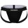 DSQUARED2 Mens Jockstrap, 2-pack - Twin Pack Jockstrap, Cotton Stretch, Logo waistband Black S (Small)