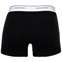DSQUARED2 mens boxer shorts, 3-pack - 3-Pack Trunk, cotton stretch, logo waistband Black S (Small)