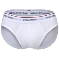 DSQUARED2 Herren Slips, 3er Pack - 3-Pack Brief, Cotton Stretch, Logobund Schwarz/Weiß/Grau XL