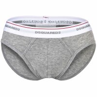 DSQUARED2 mens briefs, 3-pack - 3-pack briefs, cotton stretch, logo waistband Black/White/Grey XL (X-Large)