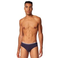 SKINY mens briefs, 3-pack - Brazilian-style briefs, cotton multipack, underwear, cotton stretch Blue S (Small)