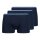 SKINY Men Boxer shorts, 3-pack - Pants Cotton Multipack, underwear, pants, single-coloured Blue M (Medium)