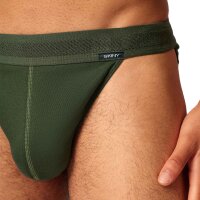 SKINY Herren Tanga-Slip, 2er Pack - Cotton Retro, Unterhose, Feinripp, Baumwolle Dunkelgrün S