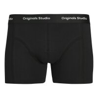 JACK&JONES mens boxer shorts, pack of 7 - JACVESTERBRO SOLID TRUNKS 7 PACK, stretch cotton Black/Blue S (Small)