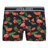 JACK&JONES Men Boxer shorts, pack of 12 - JACWATERMELON TRUNKS 12 PACK, cotton blend Black/Blue/Green S (Small)