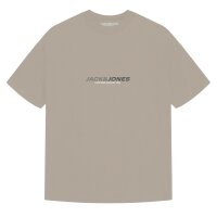 JACK&JONES mens T-shirt, 4-pack - JCOTARMAC BRANDING TEE CREW 4PK, cotton blend White/Black/Beige/Green M (Medium)