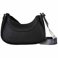 A|X ARMANI EXCHANGE womens shoulder bag – Wave, hobo bag, logo, 12x28x5cm (HxWxD) Black