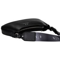A|X ARMANI EXCHANGE womens shoulder bag – Wave, hobo bag, logo, 12x28x5cm (HxWxD) Black