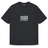 JACK&JONES Herren T-Shirt, 4er Pack - JCODYNAMIC BRANDING TEE CREW 4PK, Baumwollmischung Weiß/Schwarz/Beige/Dunkelgrün S