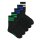JACK&JONES Herren Tennissocken,  5er Pack - JACDEHLI TENNIS SOCKS 5 PACK, One Size Schwarz 40-46