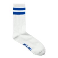 JACK&JONES Herren Tennissocken,  5er Pack - JACDEHLI TENNIS SOCKS 5 PACK, One Size Weiß/Grün/Blau 40-46