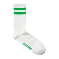 JACK&JONES Mens tennis socks, pack of 5 - JACDEHLI TENNIS SOCKS 5 PACK, One Size White/Green/Blue 40-46 (UK 7-11)