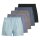 JACK&JONES mens woven boxer shorts, 5-pack JACMILANO WOVEN BOXERS 5 PACK, cotton Black/Brown/Blue L (Large)