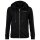A|X ARMANI EXCHANGE ladies sweat jacket - zip, hood, logo Black/gold XS (X-Small)
