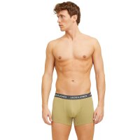 JACK&JONES mens boxer shorts, pack of 7 - JACABSTRACT TRUNKS 7 PACK, stretch cotton Black/grey/khaki/white S (Small)