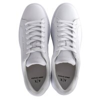 A|X ARMANI EXCHANGE mens sneaker - Action Leather, trainer, low, real leather White EUR 41 (UK 8)
