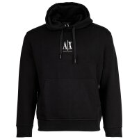A|X ARMANI EXCHANGE Herren Hoodie - Sweatshirt, Kapuze, Logo, Baumwoll-Mix Schwarz S