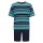 hajo Men Pyjamas - short, Klima-Light, round neckline, shorty Blue/Green 2XL (XX-Large)
