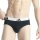 adidas Herren Slip, 3er Pack - Briefs, Active Flex Cotton, Logo, einfarbig Schwarz/Weiß S