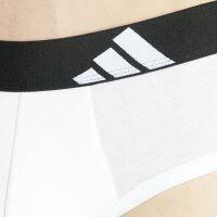 adidas mens briefs, 3-pack - Briefs, Active Flex Cotton, logo, solid colour Black/White/Grey 2XL (XX-Large)