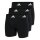 adidas mens boxer shorts, 3-pack - Boxer Briefs, Active Flex Cotton, Logo Black L (Large)