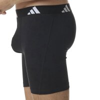 adidas mens boxer shorts, 3-pack - Boxer Briefs, Active Flex Cotton, Logo Black M (Medium)