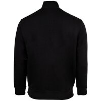 A|X ARMANI EXCHANGE mens sweatshirt with stand-up collar and half-zip - logo, cotton blend Black 2XL (XX-Large)