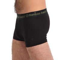 Bamboo basics Herren Boxer Shorts, 6er Pack - LIAM Trunks, atmungsaktiv, Jersey Schwarz XL