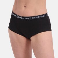 Bamboo basics Ladies Hipster IRIS, 4-pack - Panty, breathable, Single Jersey Black S (Small)