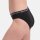 Bamboo basics Damen Slips YARA, 6er Pack - Logo-Bund, atmungsaktiv, Single Jersey Schwarz L
