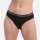 Bamboo basics Damen Slips YARA, 6er Pack - Logo-Bund, atmungsaktiv, Single Jersey Schwarz L