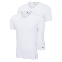 adidas Men T-shirts, 2-pack - V-Neck Shirt Active Flex Cotton, V-neck, solid colour White 2XL (XX-Large)