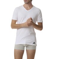 adidas Men T-shirts, 2-pack - V-Neck Shirt Active Flex Cotton, V-neck, solid colour White 2XL (XX-Large)