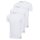adidas Herren T-Shirt, 3er Pack - Crew Neck Shirt, Active Core Cotton, einfarbig Weiß S